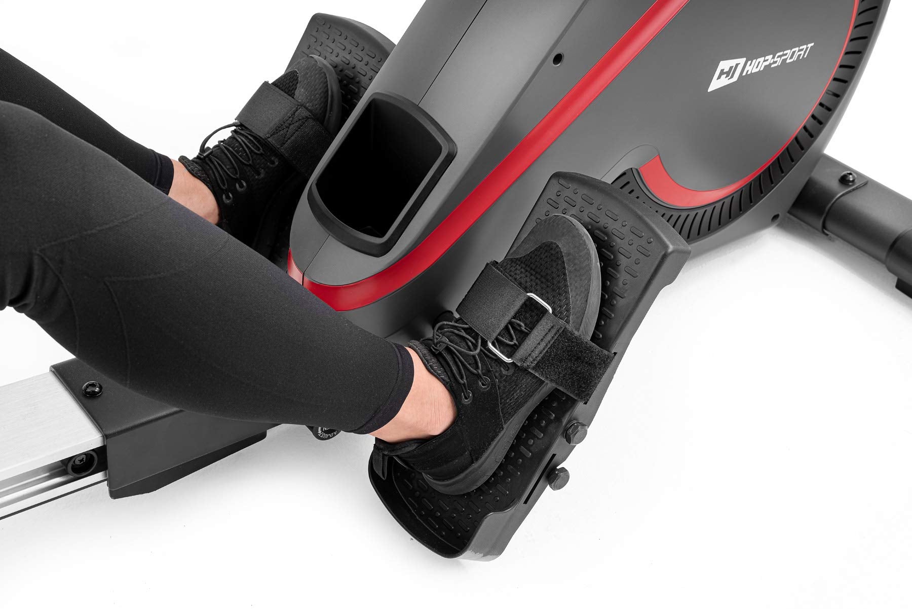 Hop-Sport HS-095R Rudergerät klappbar für zuhause – Rudermaschine mit Magnetwiderstand, LCD-Display, 12 Programmen, Wettkampfmodus und WATT-Funktion, bis 150kg